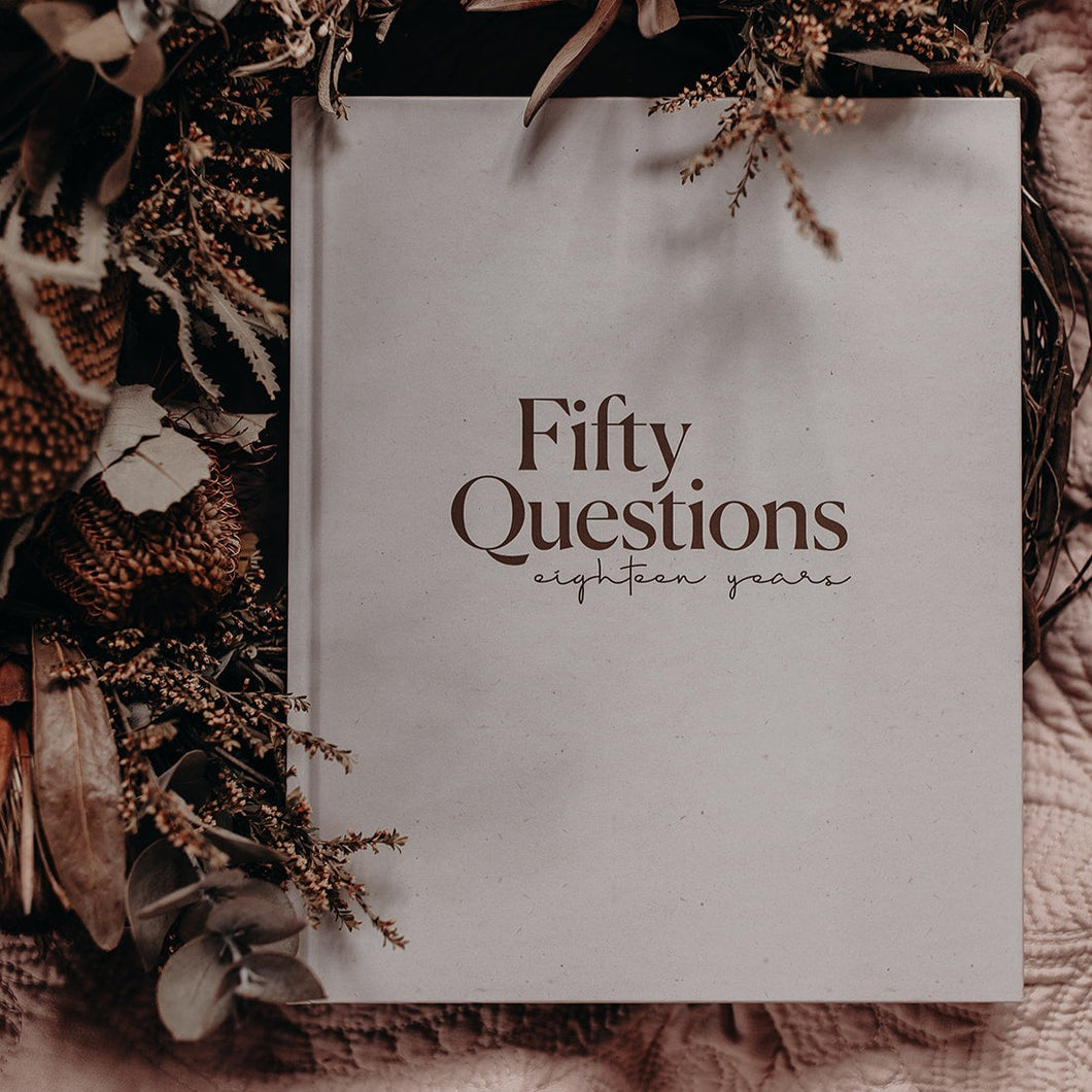 Fifty Questions | Eighteen Years Baby Keepsake Journal