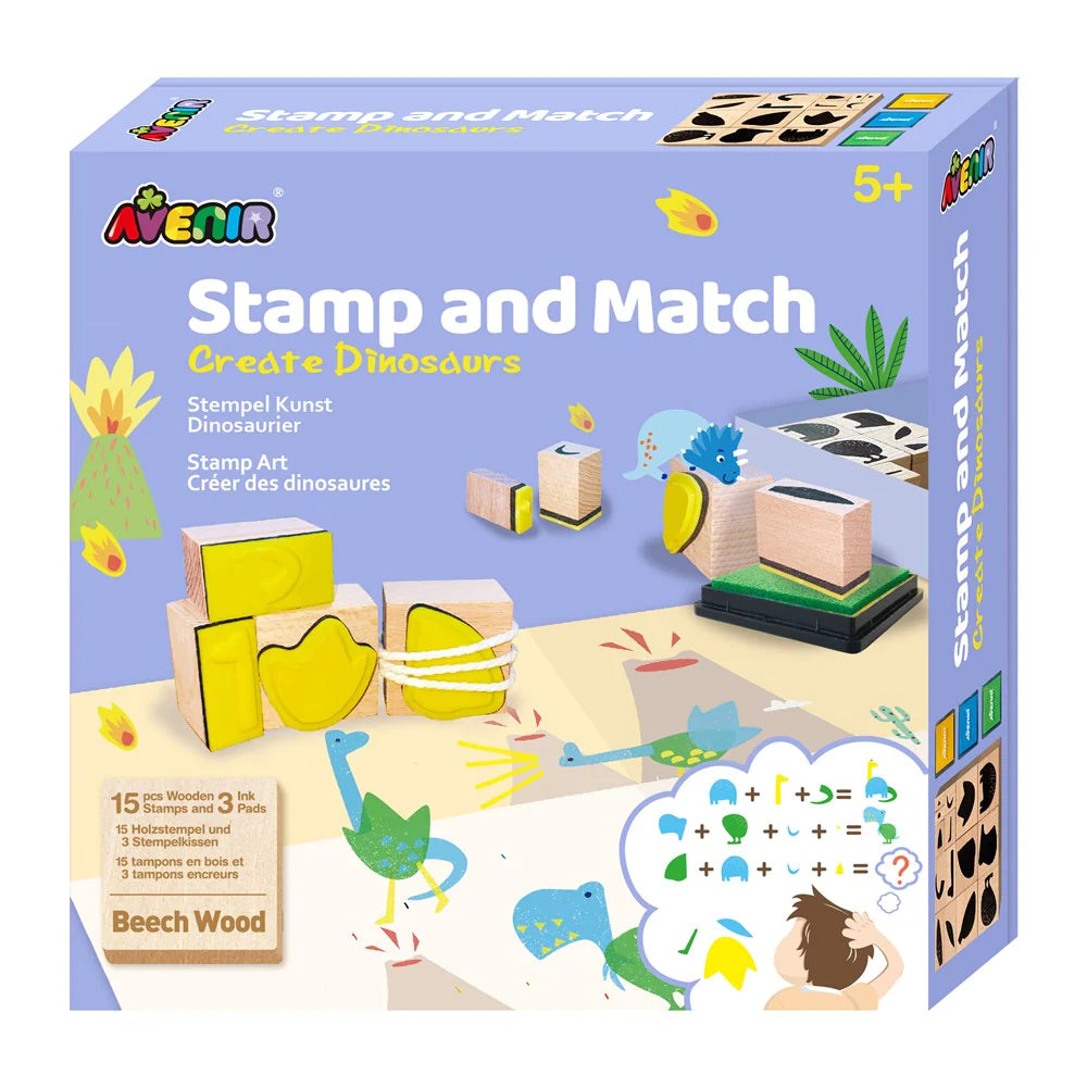 Avenir - Stamp & Match | Create Dinosaurs