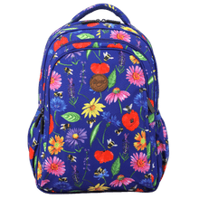 Load image into Gallery viewer, Alimasy Midsize Backpack - Bees &amp; Wildflowers
