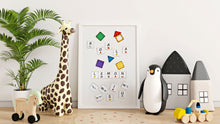 Load image into Gallery viewer, Magnetic Tile Topper | 40 Piece Alphabet Upper Case
