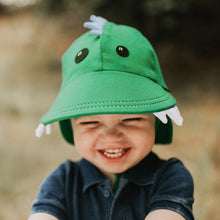 Load image into Gallery viewer, Legionnaire Flap Hat - Dinosaur &#39;Green&#39;
